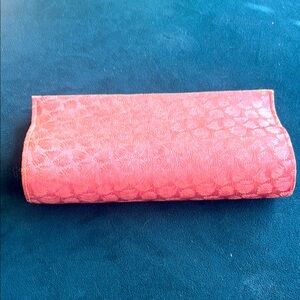 Vintage Pink Snap Closure Evening Bag